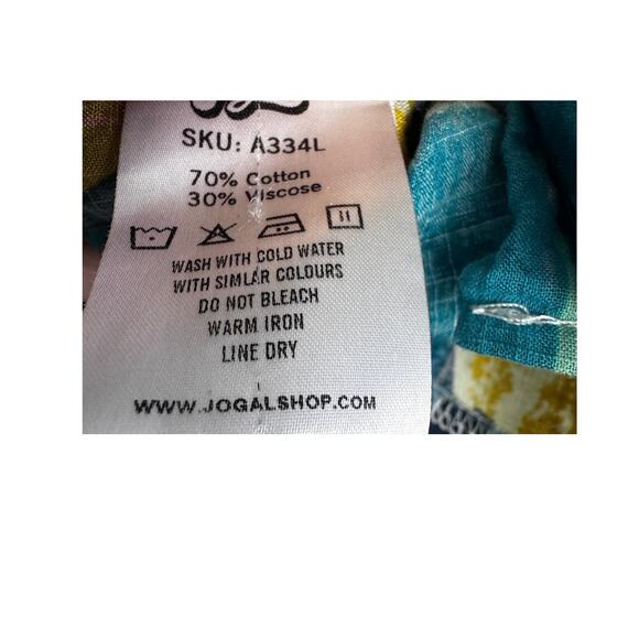 Jogal Men's Feather Design Button Down XXXL - Picture 5 of 5